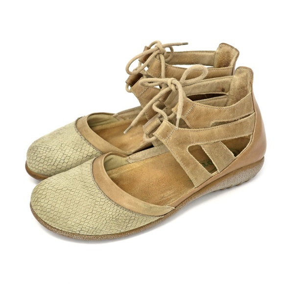 Naot Shoes - NAOT Kata Iguana Nubuck Gladiator Comfort Shoes